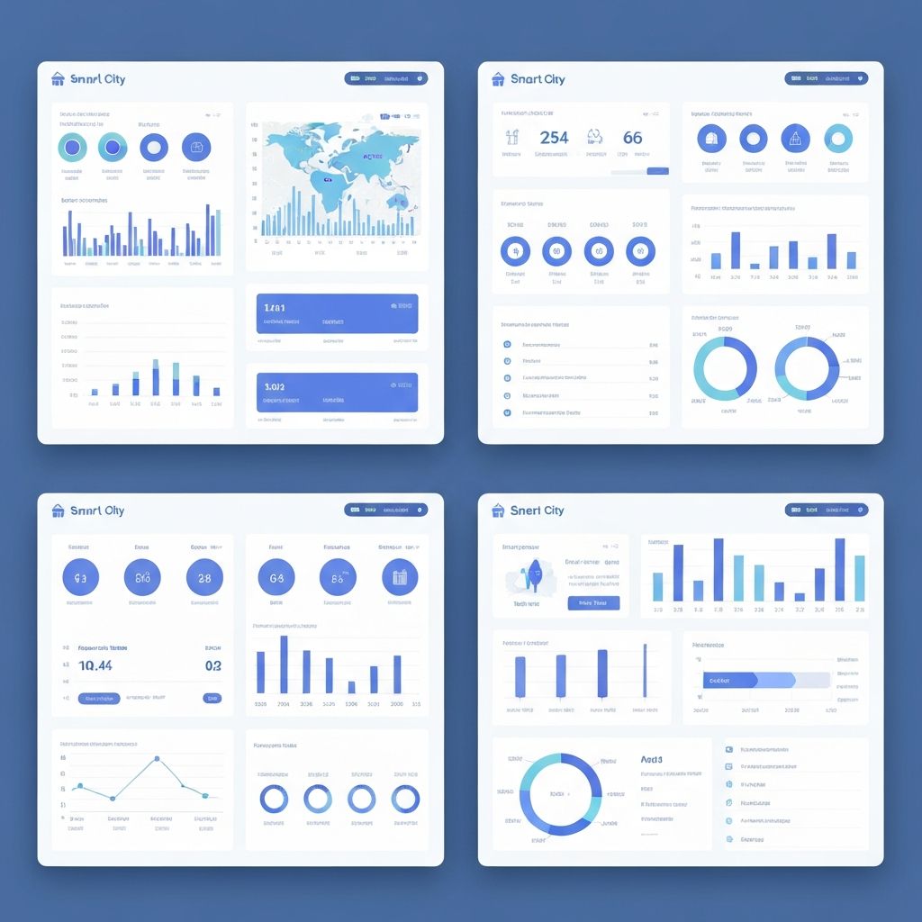 智慧城市数据监控大屏